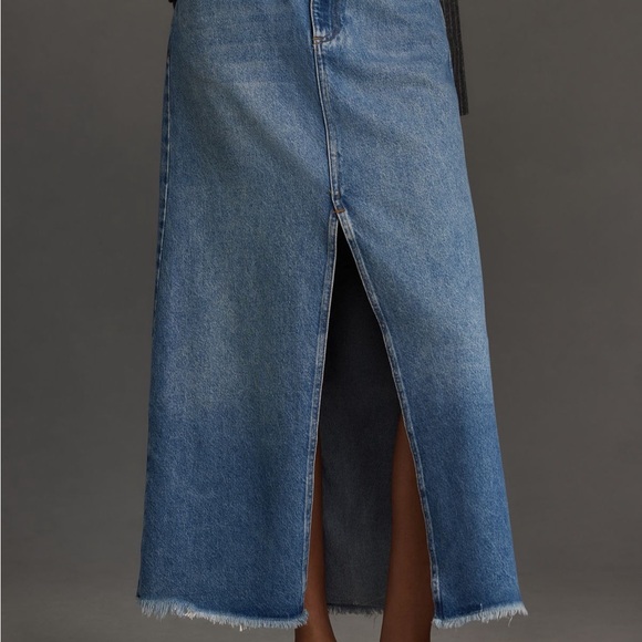 Anthro Denim Skirt - Picture 3 of 7